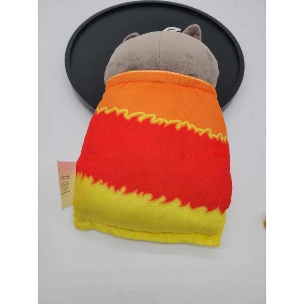 Cheddar Chips Flaming Hot Parody Pals Chip Bag Raccoon Plush Toy 10.5